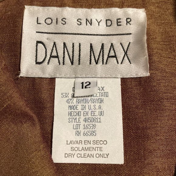 EUC Vintage Lois Snyder Dani Max Jacket Pant Suit Size 12 - Picture 15 of 16